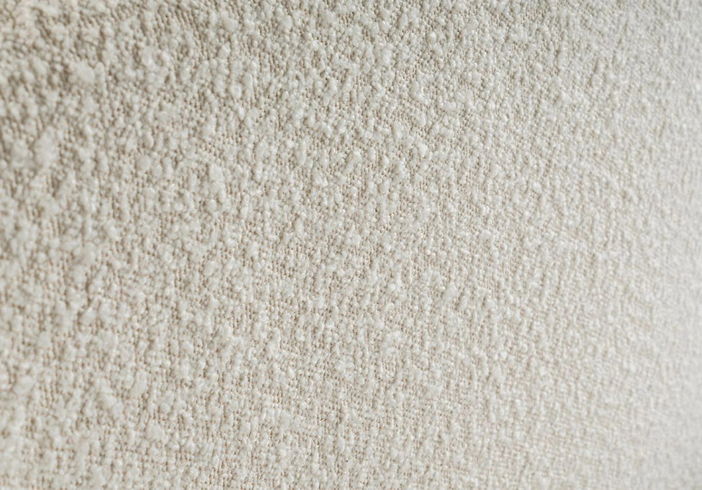 Adam Boucle Bed Ivory Fabric Detail