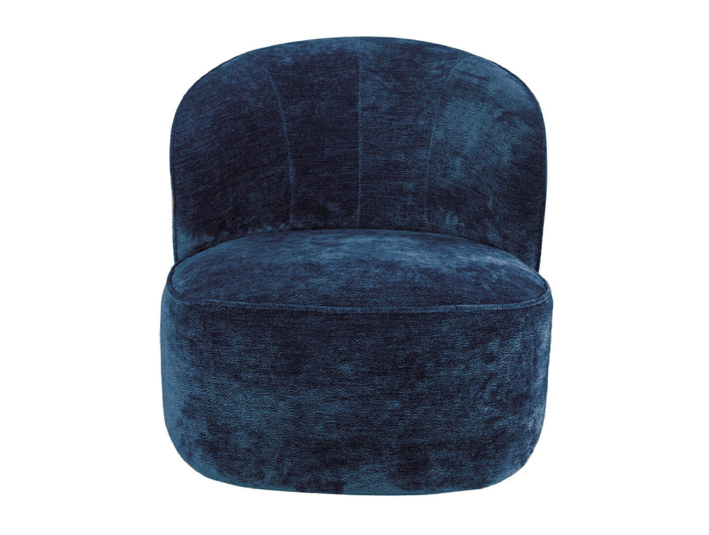 Aera Swivel Accent Chair Blue 2