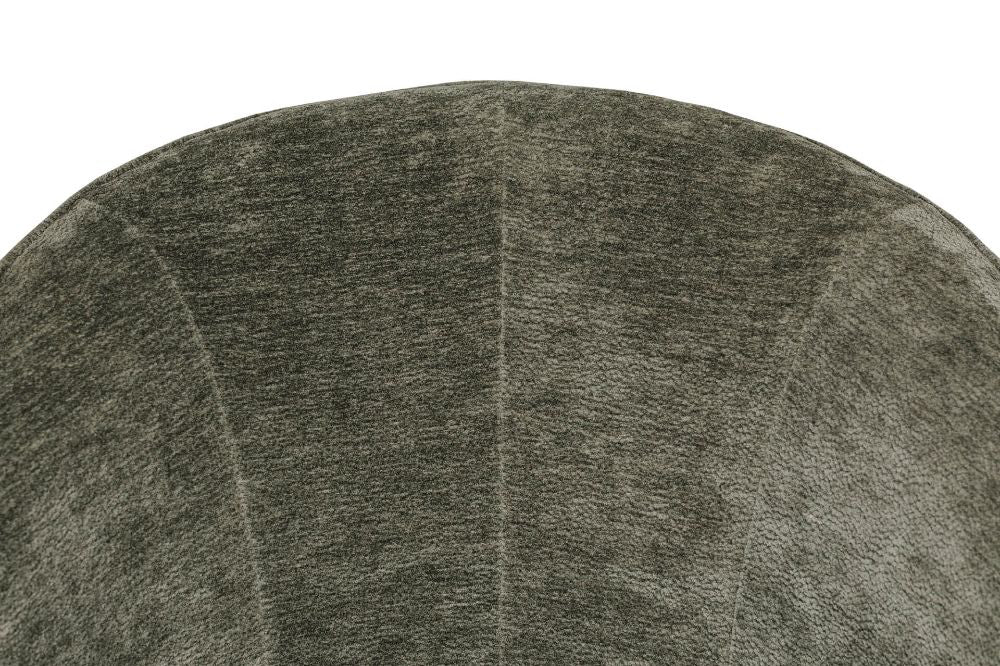 Aera Swivel Accent Chair Green Backrest Detail