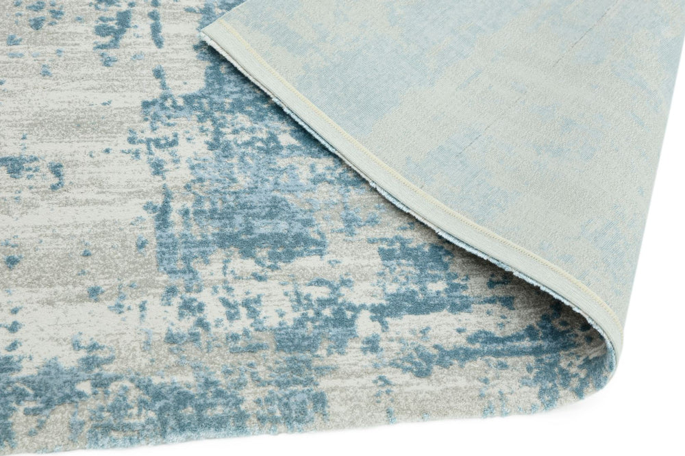 Alexis Floor Rug Blue Corner Detail 3