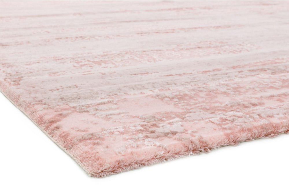 Alexis Floor Rug Pink Corner Detail 2