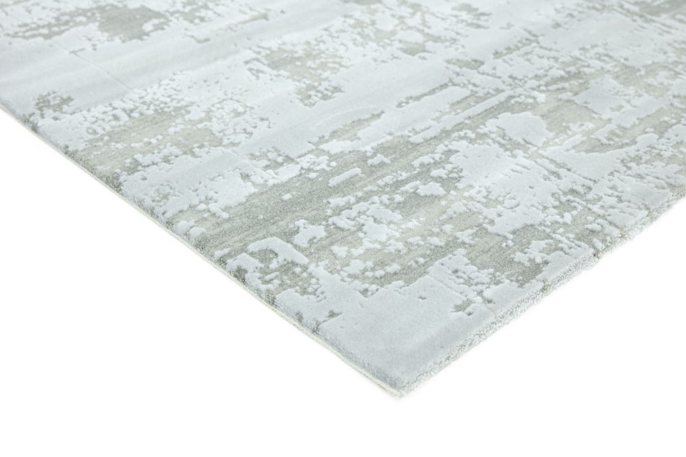 Alexis Floor Rug Silver Corner Detail 2