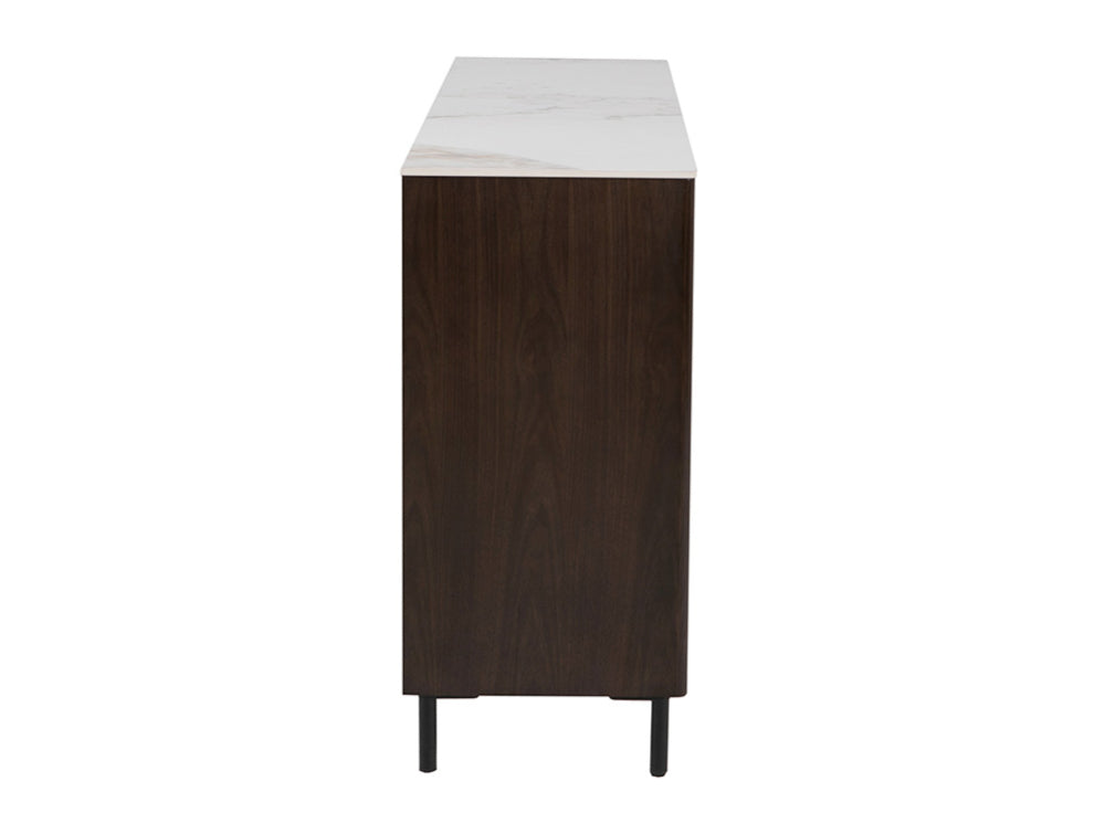 Alina 3 Door Sideboard Brown 4