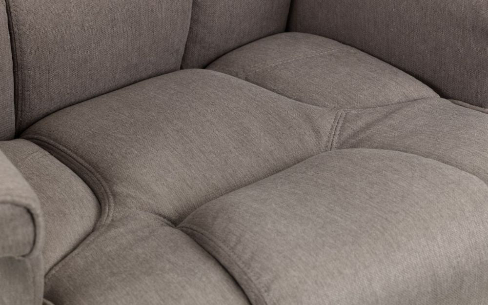 Ally Swivel Massage Recliner Grey Seat Detail