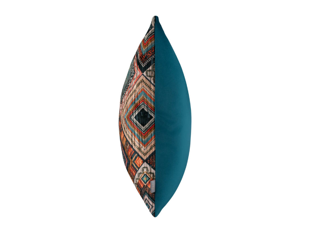 Amara Cushion Teal Orange 2