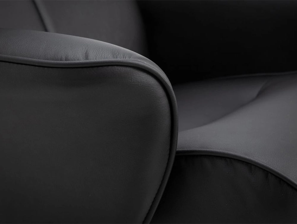Angelo Reclining Chair Black with Armrest Detail