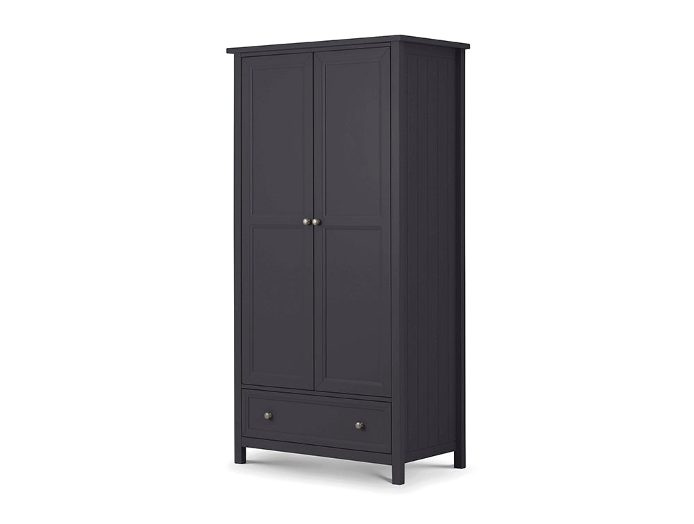 Anne 2 Door Combination Wardrobe Anthracite