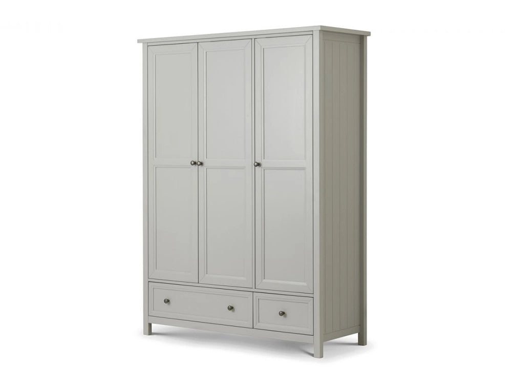 Anne 3 Door Combination Wardrobe Dove Grey