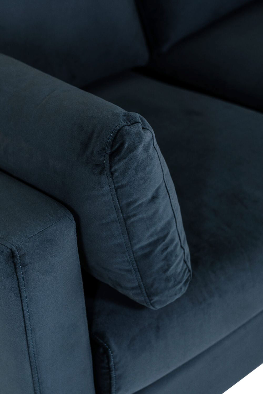 Apollo 2-Seater Sofa Navy Armrest Detail 2
