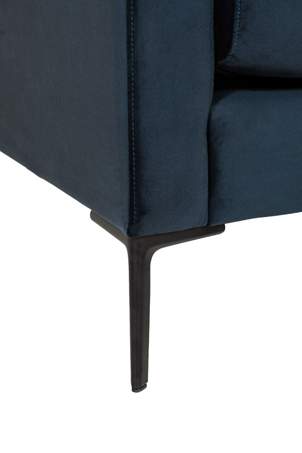 Apollo 2-Seater Sofa Navy Leg Detail