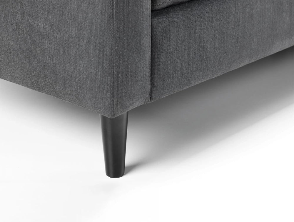 Aria Upholstered Corner Sofa with its Black Leg Detail