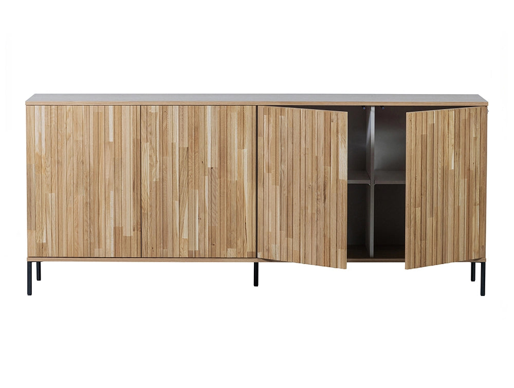 Ashley Graphic Embossed Sideboard Natural Oak 4