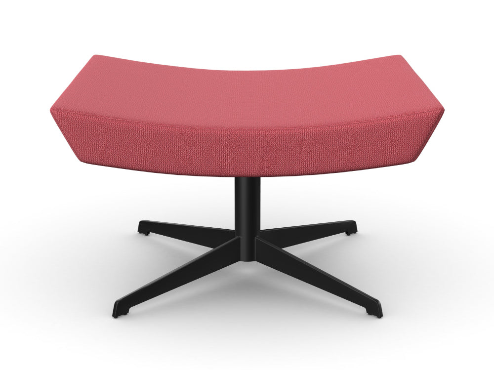 Ava Upholstered Footstool with 4 Star Metal Base