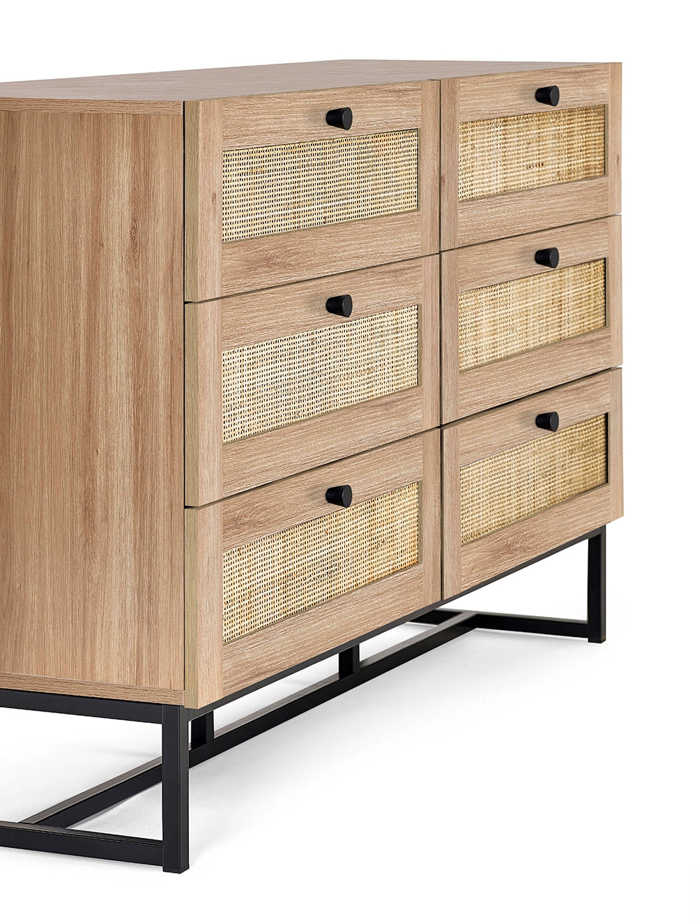 Bari 6 Drawer Chest Oak 3