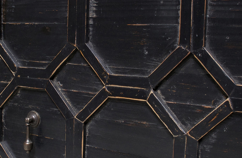 Bella TV Unit - Black Door Detail