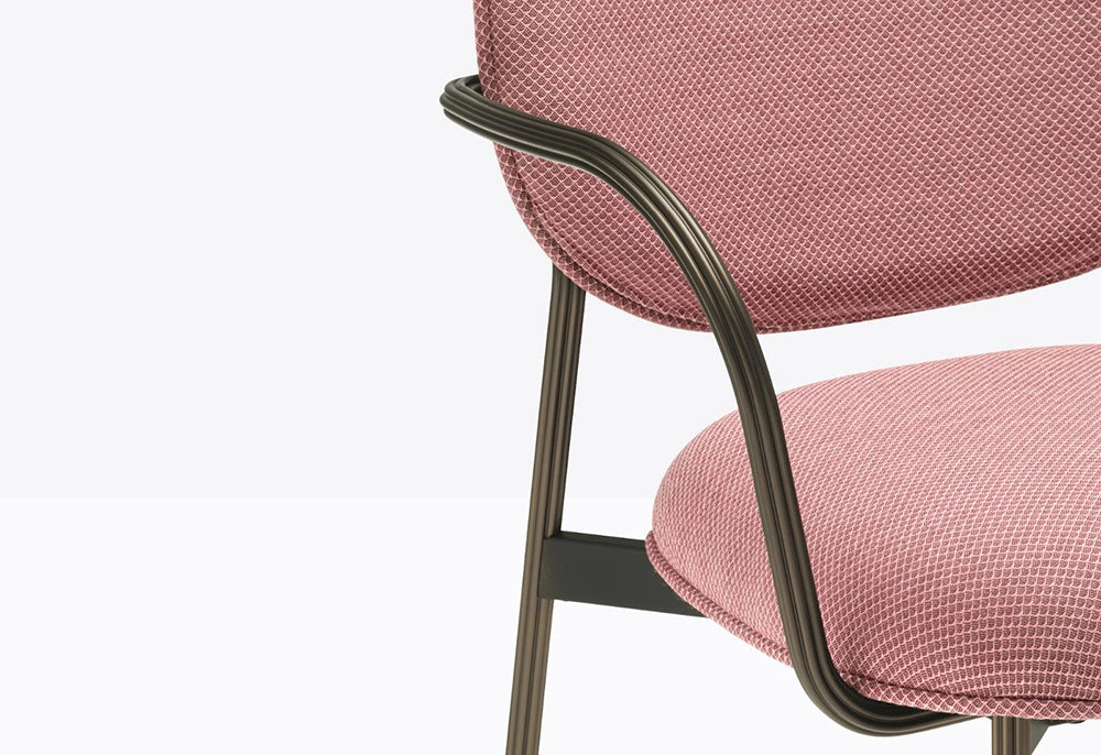 Blume Upholstered Fabric Armchair Armrest Detail