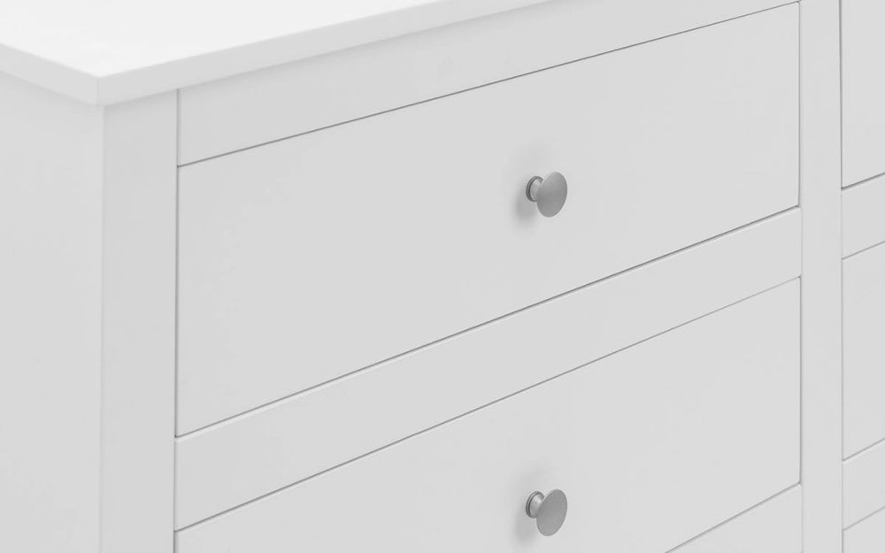 Bradley 6 Drawer Chest Surf White Drawer Detail