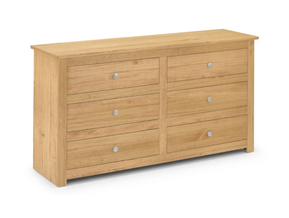 Bradley 6 Drawer Chest Waxed Pine