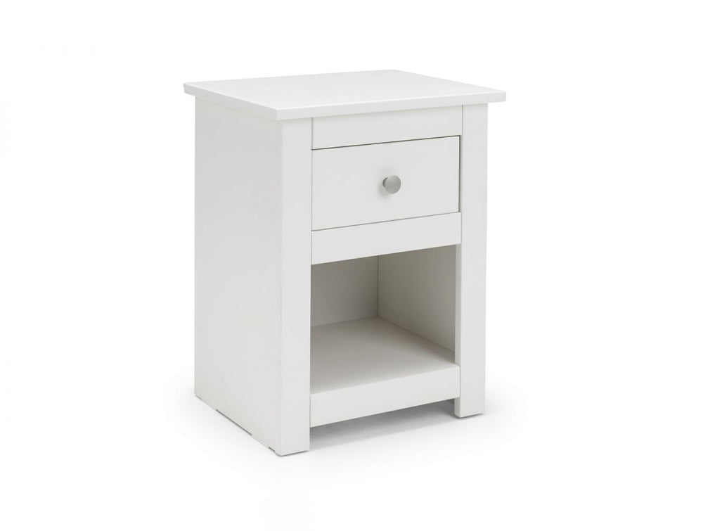 Mini white bedside table deals