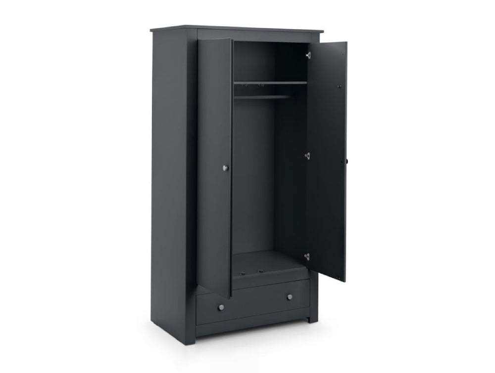 Bradley Wardrobe Anthracite 3