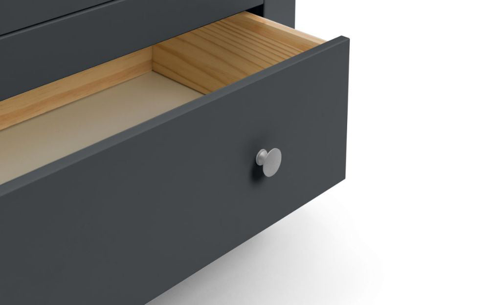Bradley Wardrobe Anthracite Drawer Open Detail