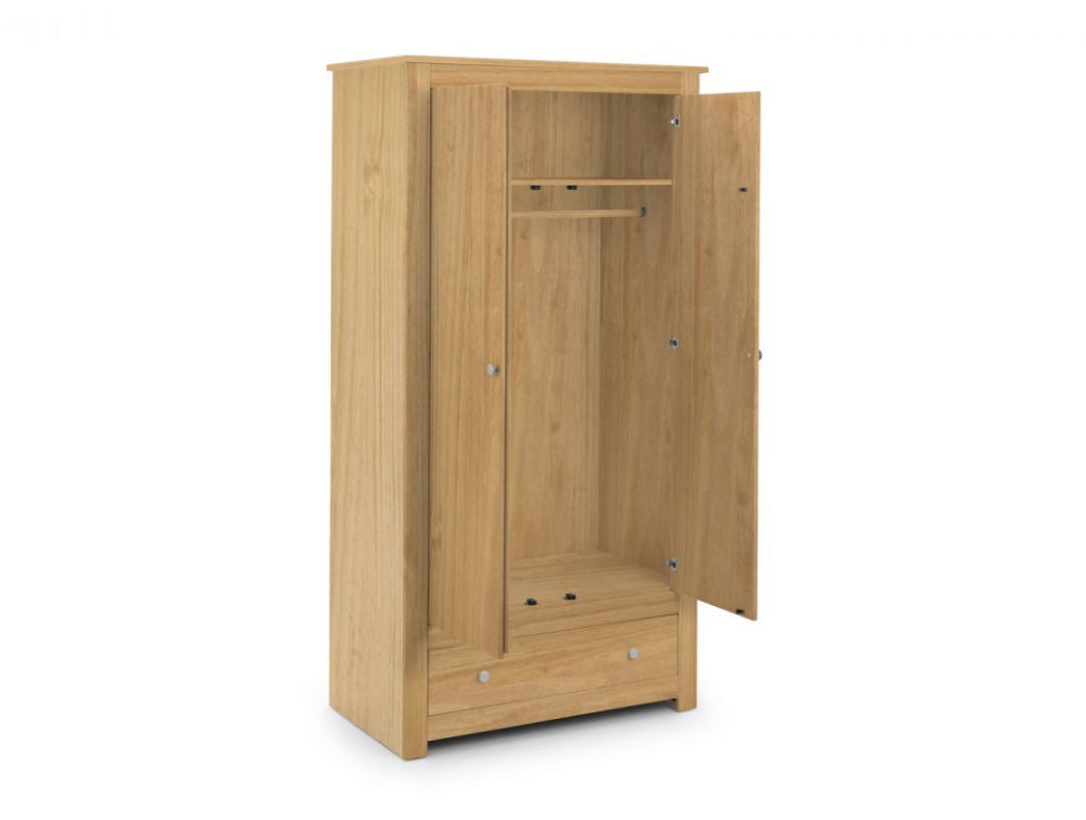 Bradley Wardrobe Waxed Pine 4
