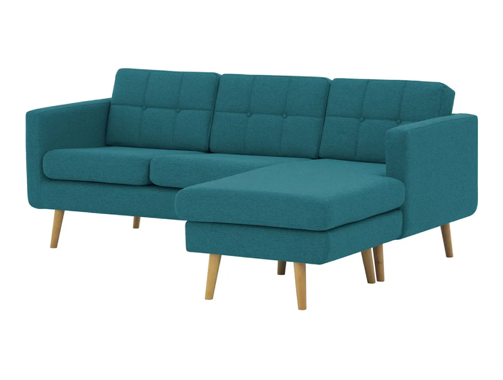 Brent Chaise Sofa - Turquoise
