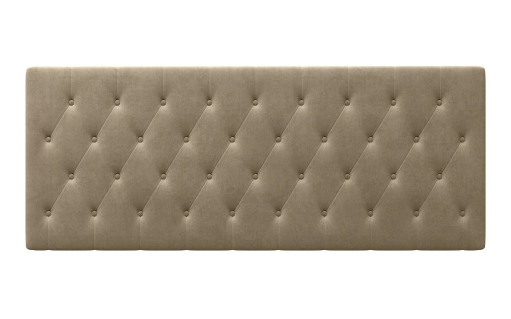 Aspen Headboard 24" High in Plush Velvet Platinum