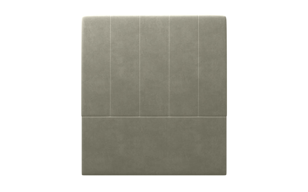 Belgrave Headboard 66" High in Plush Velvet Silver