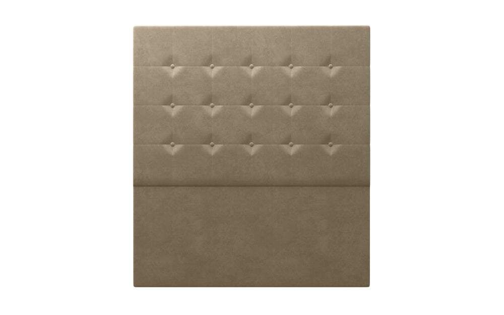 Cleveland Headboard 66" High in Plush Velvet Platinum