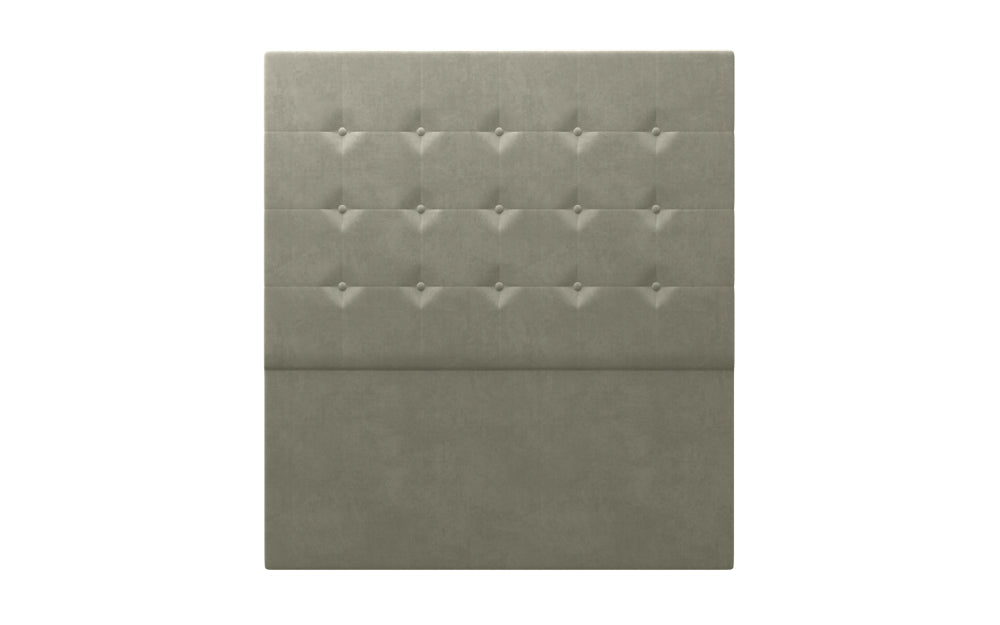 Cleveland Headboard 66" High in Plush Velvet Silver