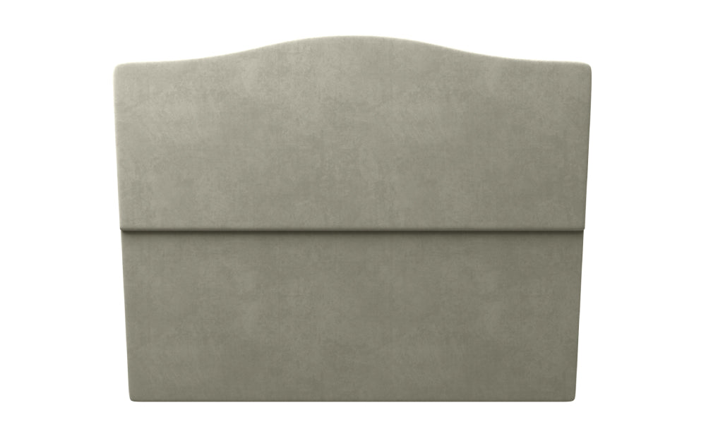 Corbett Headboard 48" High in Plush Velvet Silver
