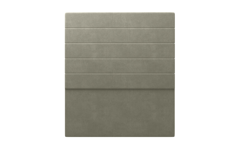 Grosvenor Headboard 66" High in Plush Velvet Silver