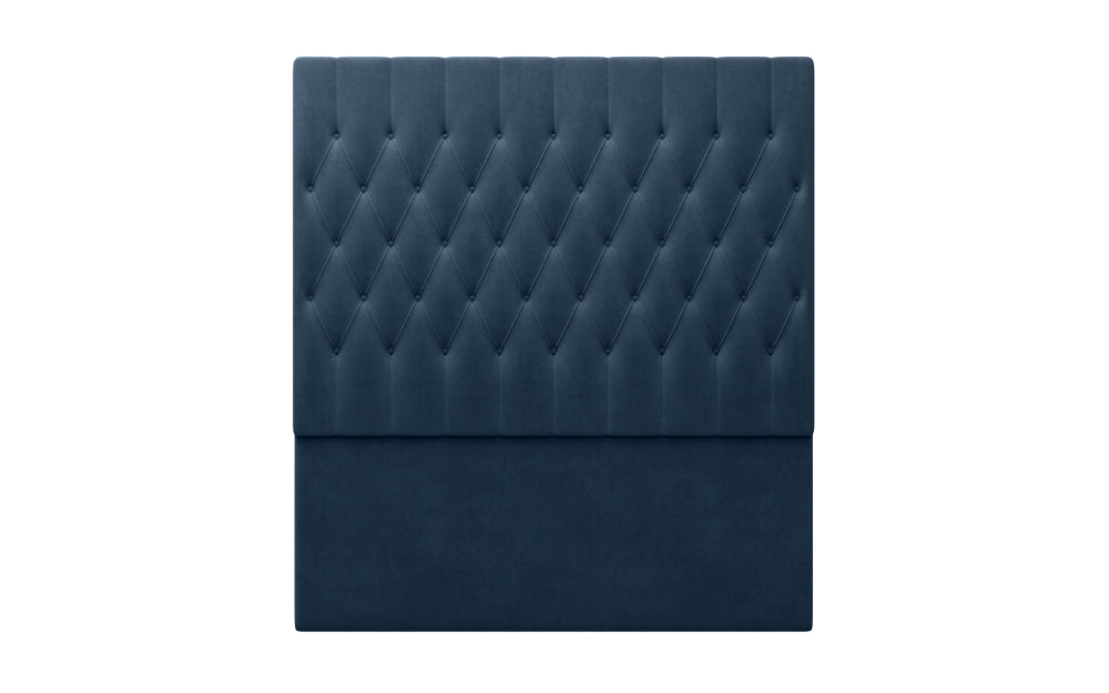 Riveria DB Headboard 66" High in Plush Velvet Indigo