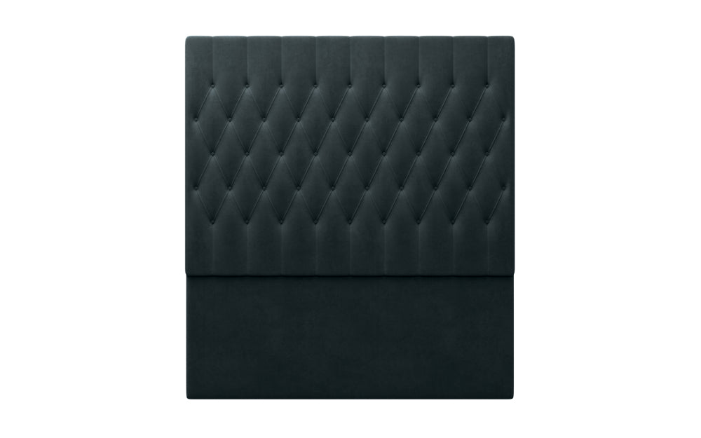 Riveria DB Headboard 66" High in Plush Velvet Steel