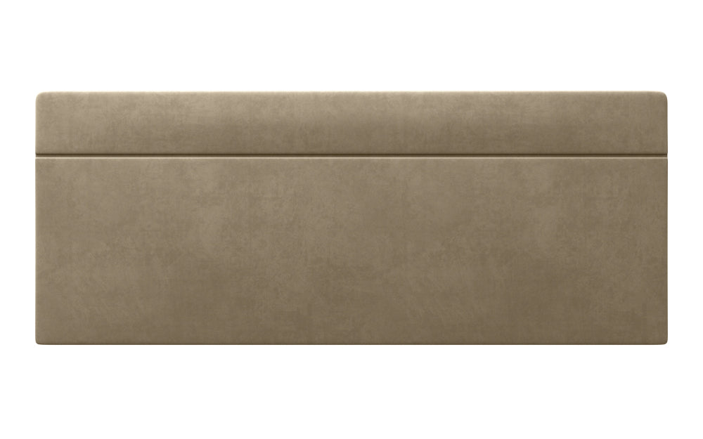 Solitude Headboard 24" High in Plush Velvet Platinum