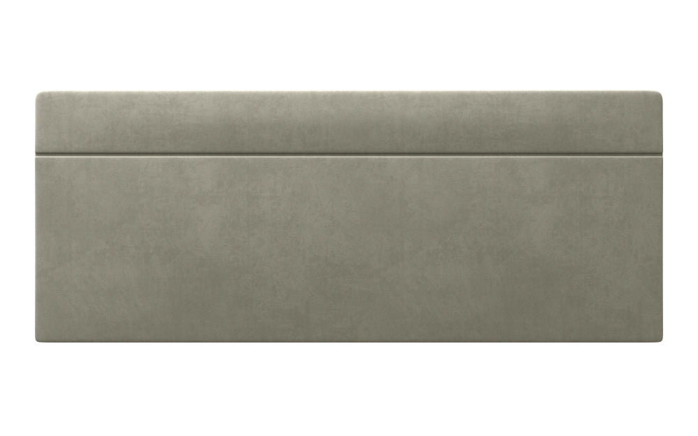 Solitude Headboard 24" High in Plush Velvet Silver