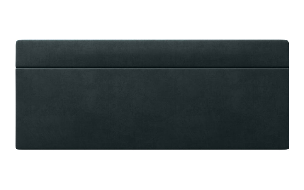 Solitude Headboard 24" High in Plush Velvet Steel