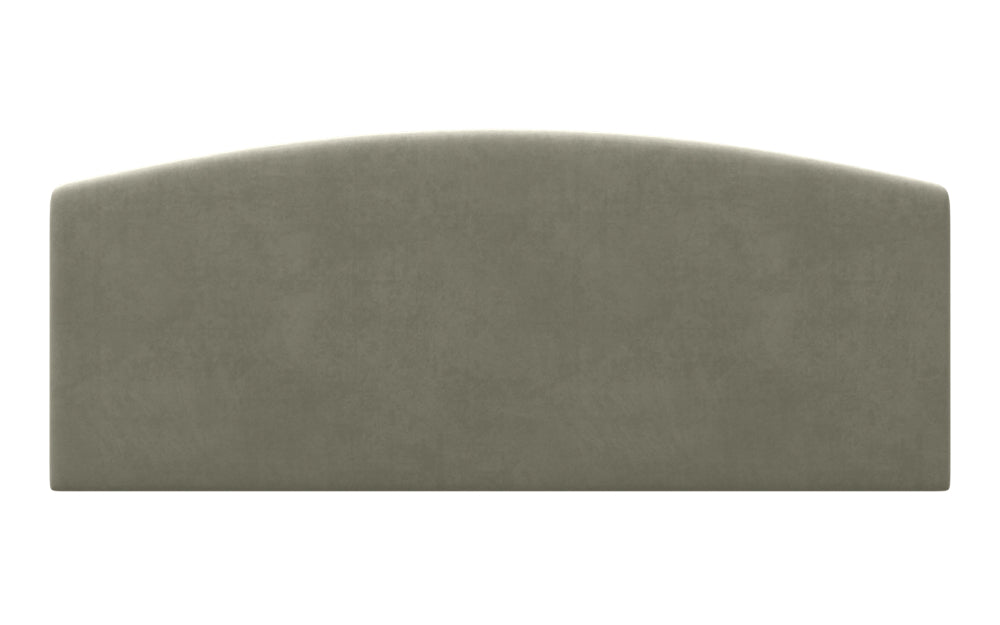 Vouge Headboard 24" High in Plush Velvet Silver