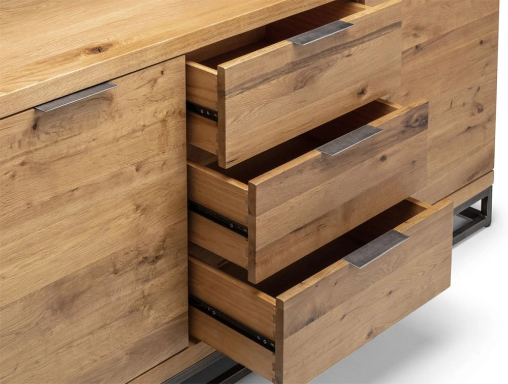 Bronx Sideboard Oak Drawer Detail