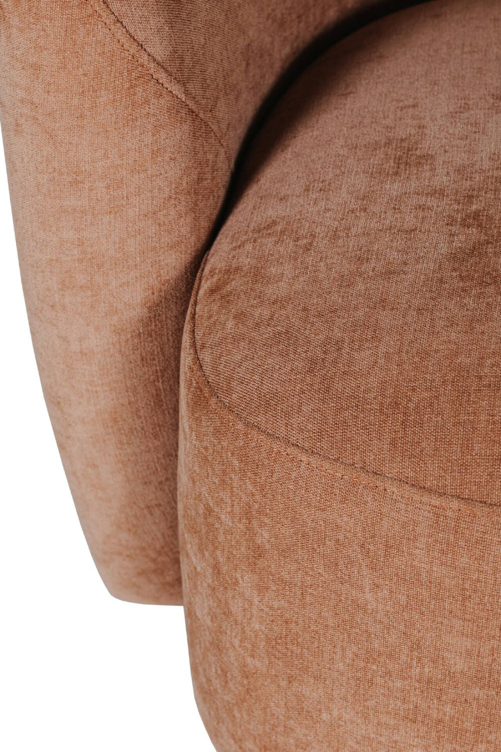 Bryn Swivel Accent Chair Umber Seat Detail