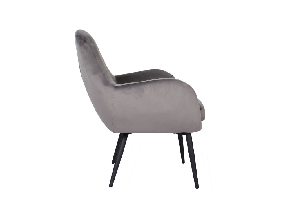 Calla Accent Chair Viola Aluminium 3