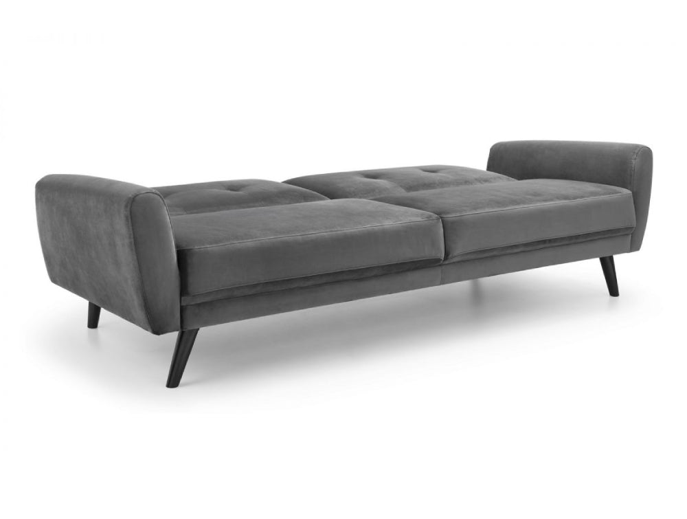 Capri Sofa Bed Dark Grey Velvet 3