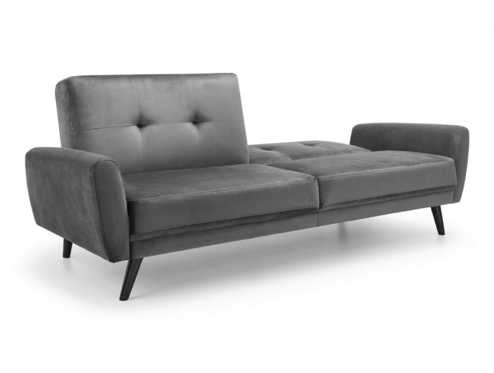 Capri Sofa Bed Dark Grey Velvet 4