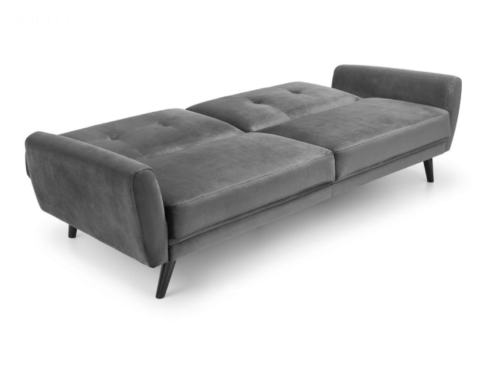 Capri Sofa Bed Dark Grey Velvet 5