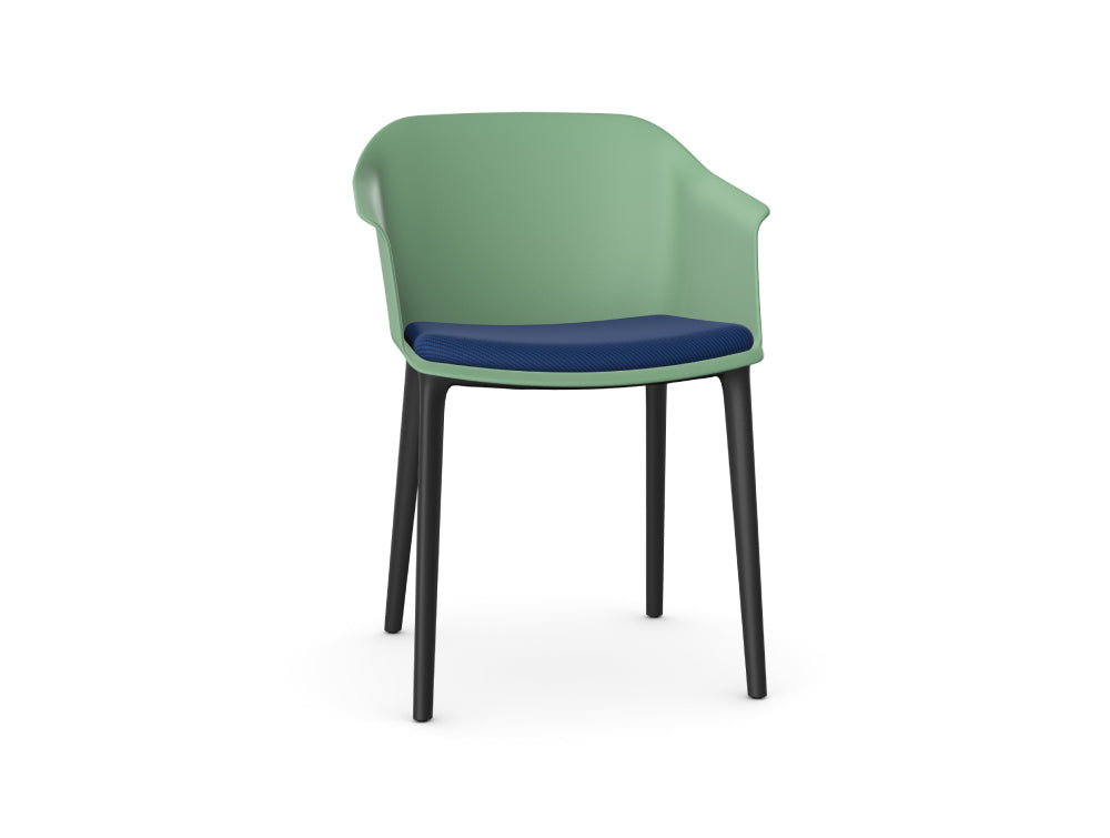 Capture Armchair with Seat Pad and 4 Black Nylon Legs 2