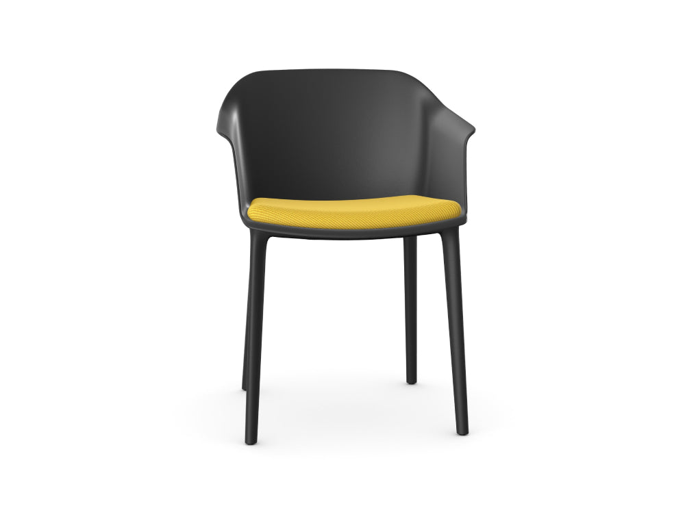 Capture Armchair with Seat Pad and 4 Black Nylon Legs 3