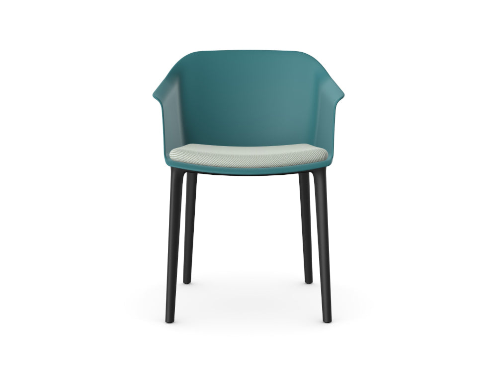 Capture Armchair with Seat Pad and 4 Black Nylon Legs 4