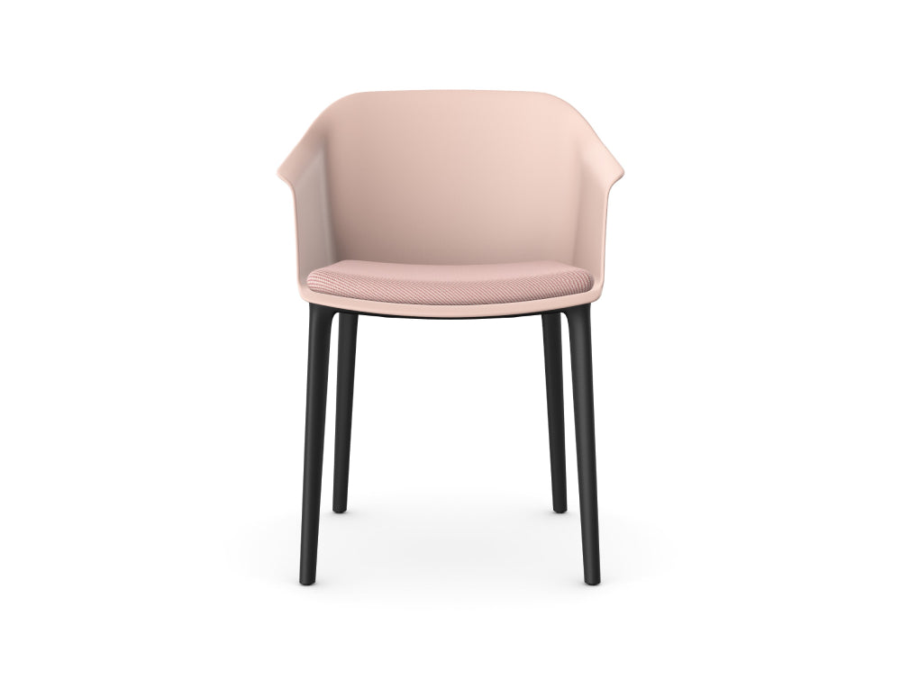 Capture Armchair with Seat Pad and 4 Black Nylon Legs
