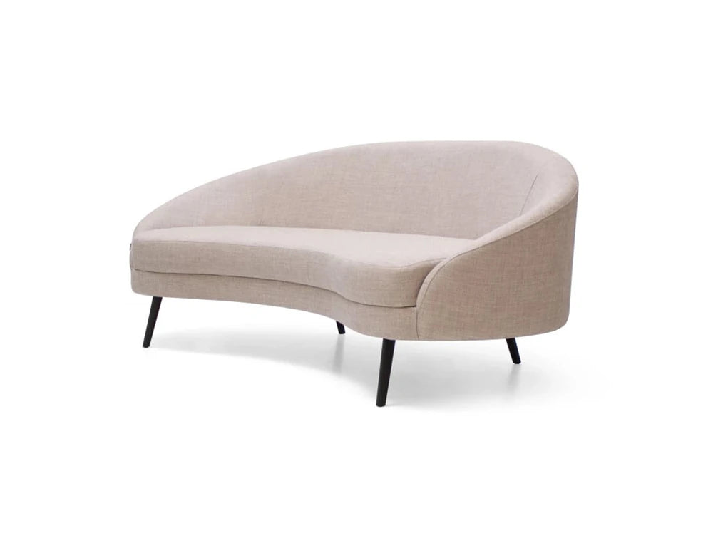 Casual Solutions Moon 3-Seater Sofa 2 in Beige with Black Legs